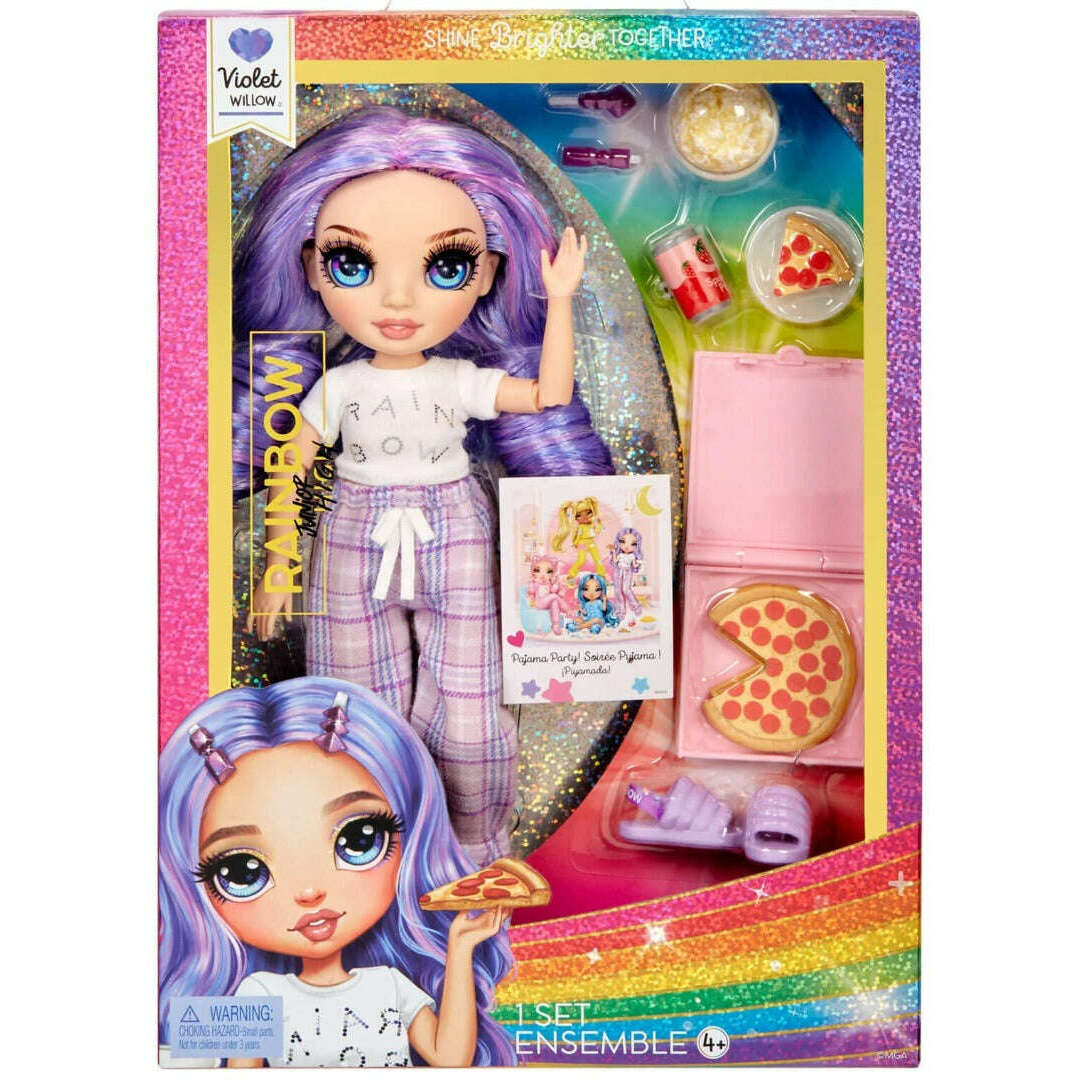 Toys N Tuck:Rainbow High Junior High PJ Party Violet Willow,Rainbow High