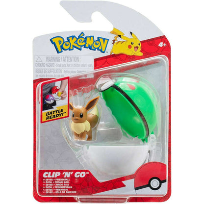 Toys N Tuck:Pokemon Clip 'N' Go - Eevee and Friend Ball,Pokemon