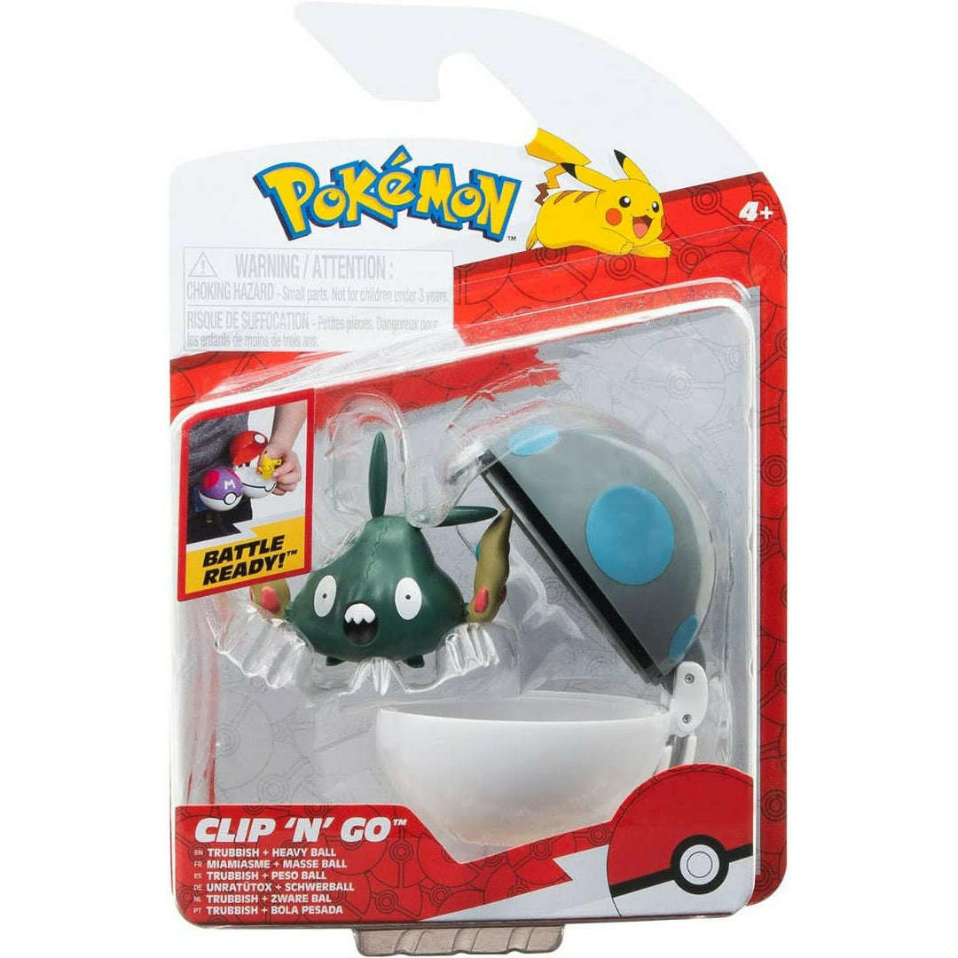 Toys N Tuck:Pokemon Clip 'N' Go - Trubbish and Heavy Ball,Pokemon