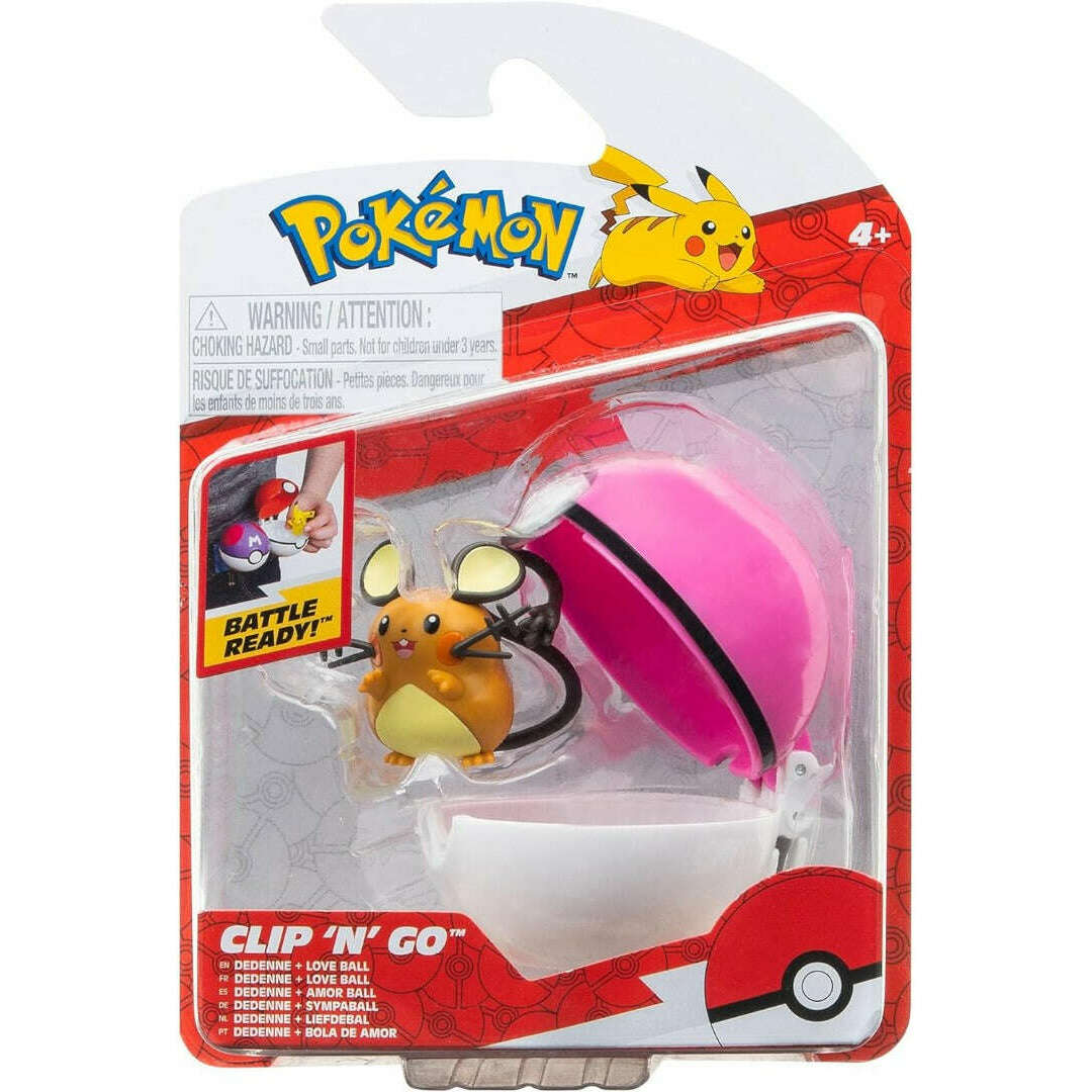 Toys N Tuck:Pokemon Clip 'N' Go - Dedenne and Love Ball,Pokemon