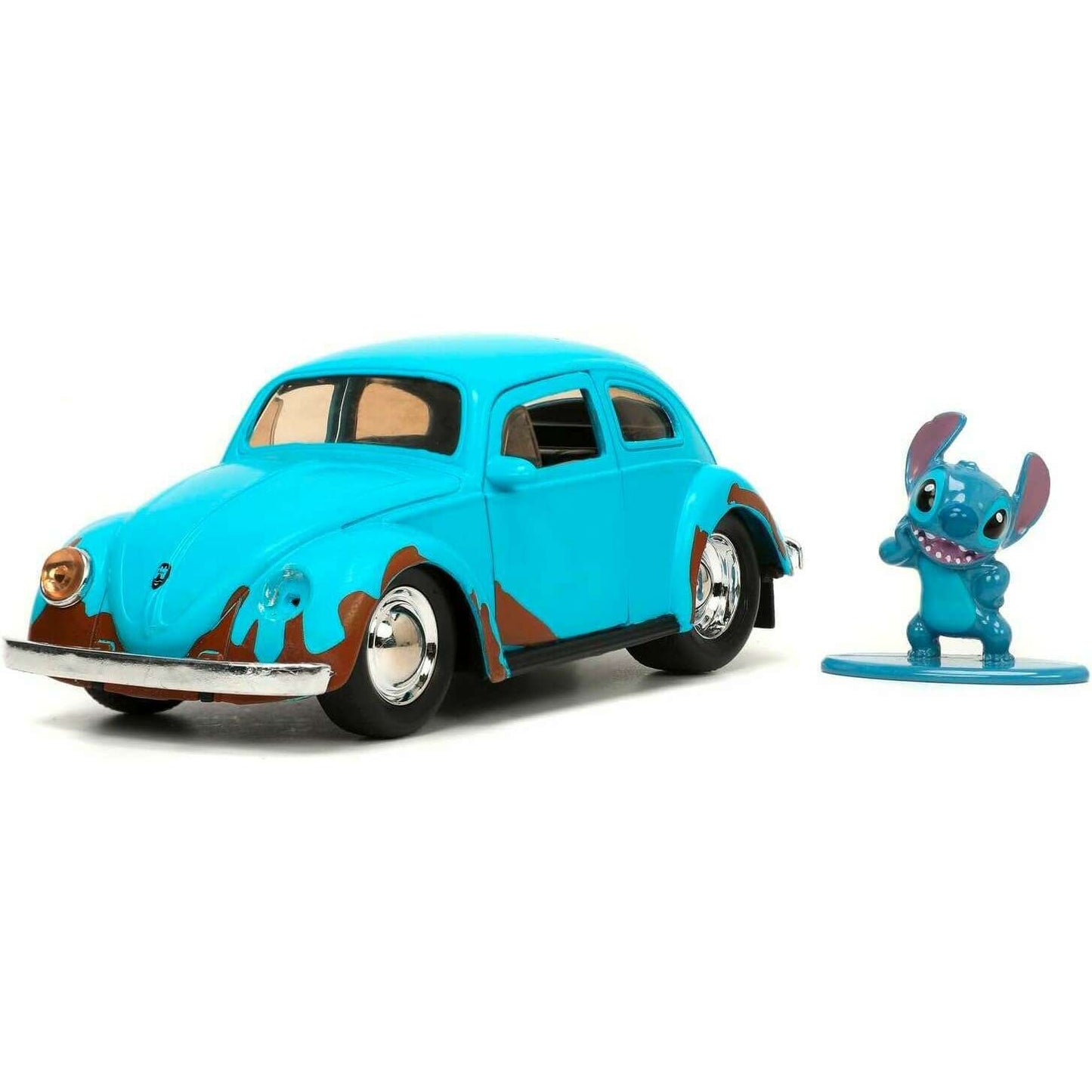 Toys N Tuck:Disney Stitch With Volkswagen Beetle 1:32 Die Cast,Disney