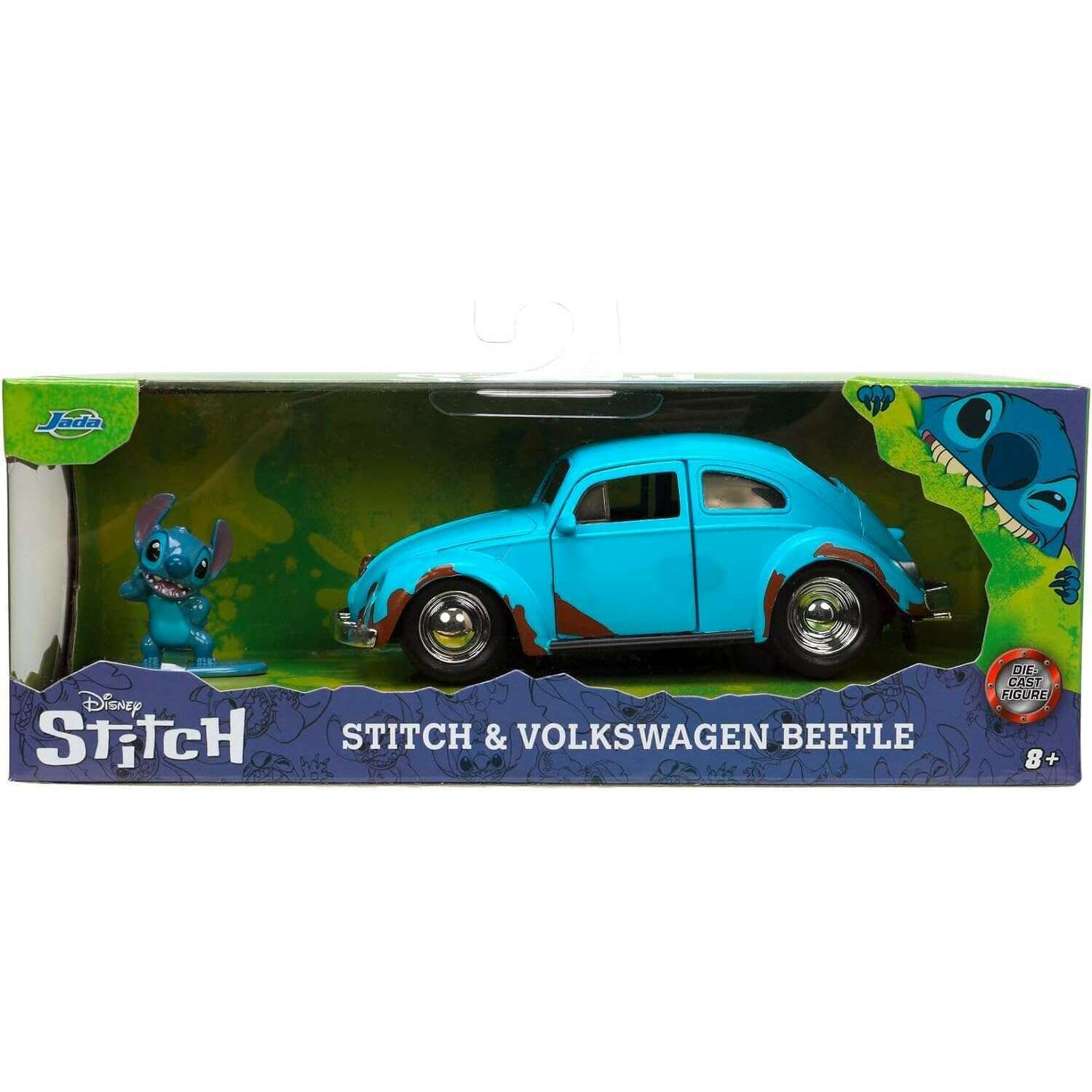 Toys N Tuck:Disney Stitch With Volkswagen Beetle 1:32 Die Cast,Disney