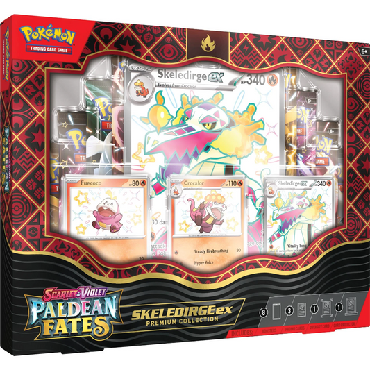 Toys N Tuck:Pokemon TCG Scarlet & Violet Paldean Fates Skeledirge ex Premium Collection,Pokemon