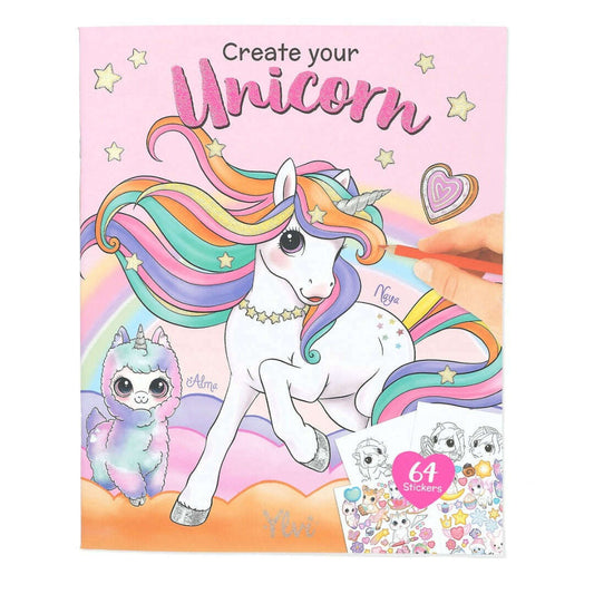 Toys N Tuck:Depesche Ylvi Create Your Unicorn Colouring Book,Ylvi