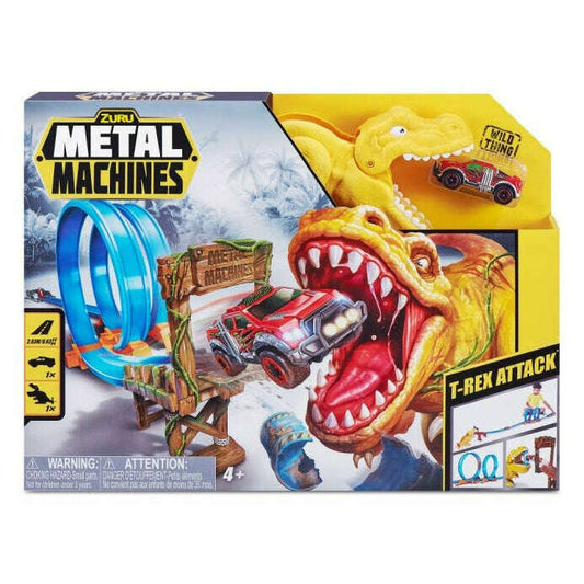 Toys N Tuck:Zuru Metal Machines T-Rex Attack Playset,Metal Machines