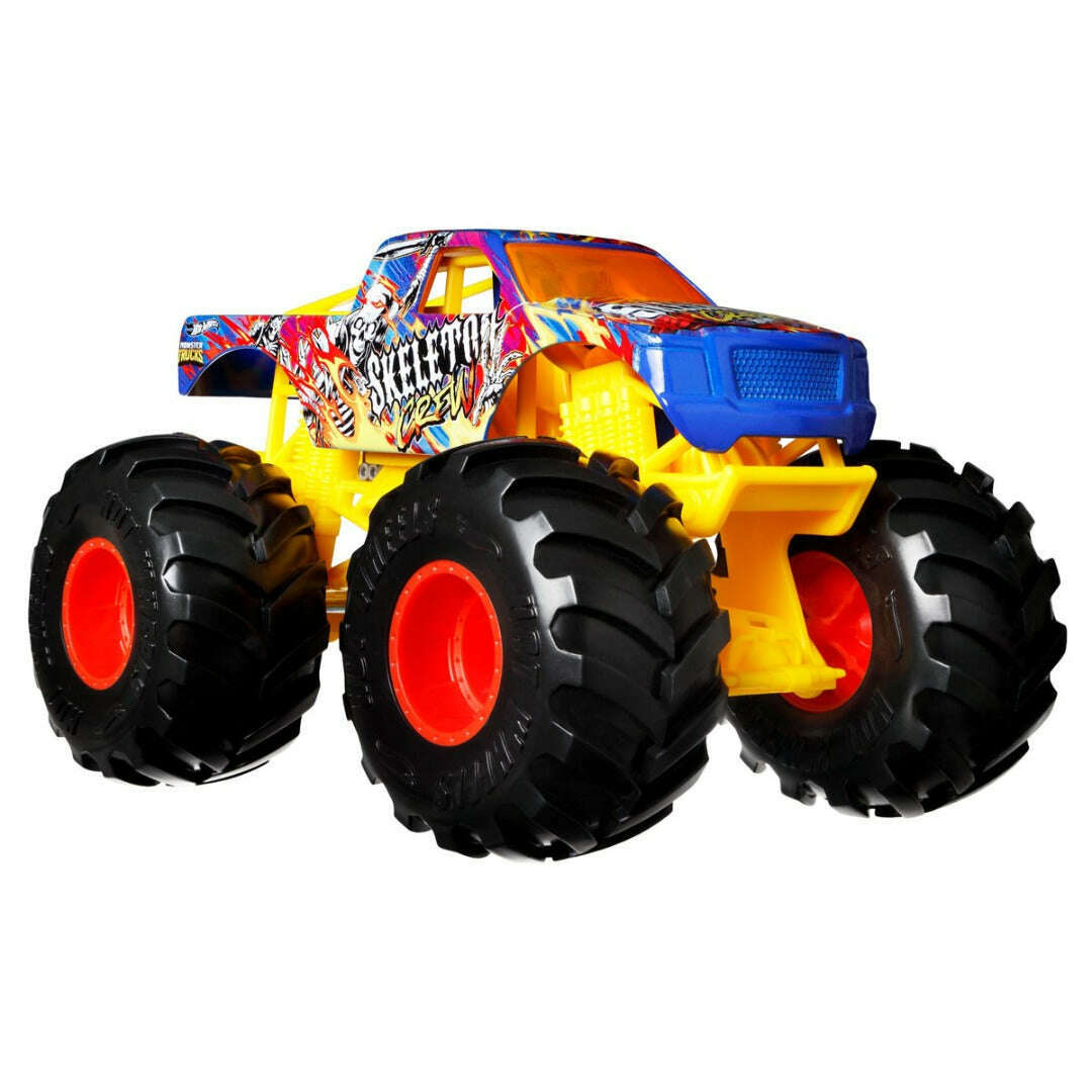 Hot Wheels Monster Trucks Oversized Skeleton Crew Toys N Tuck