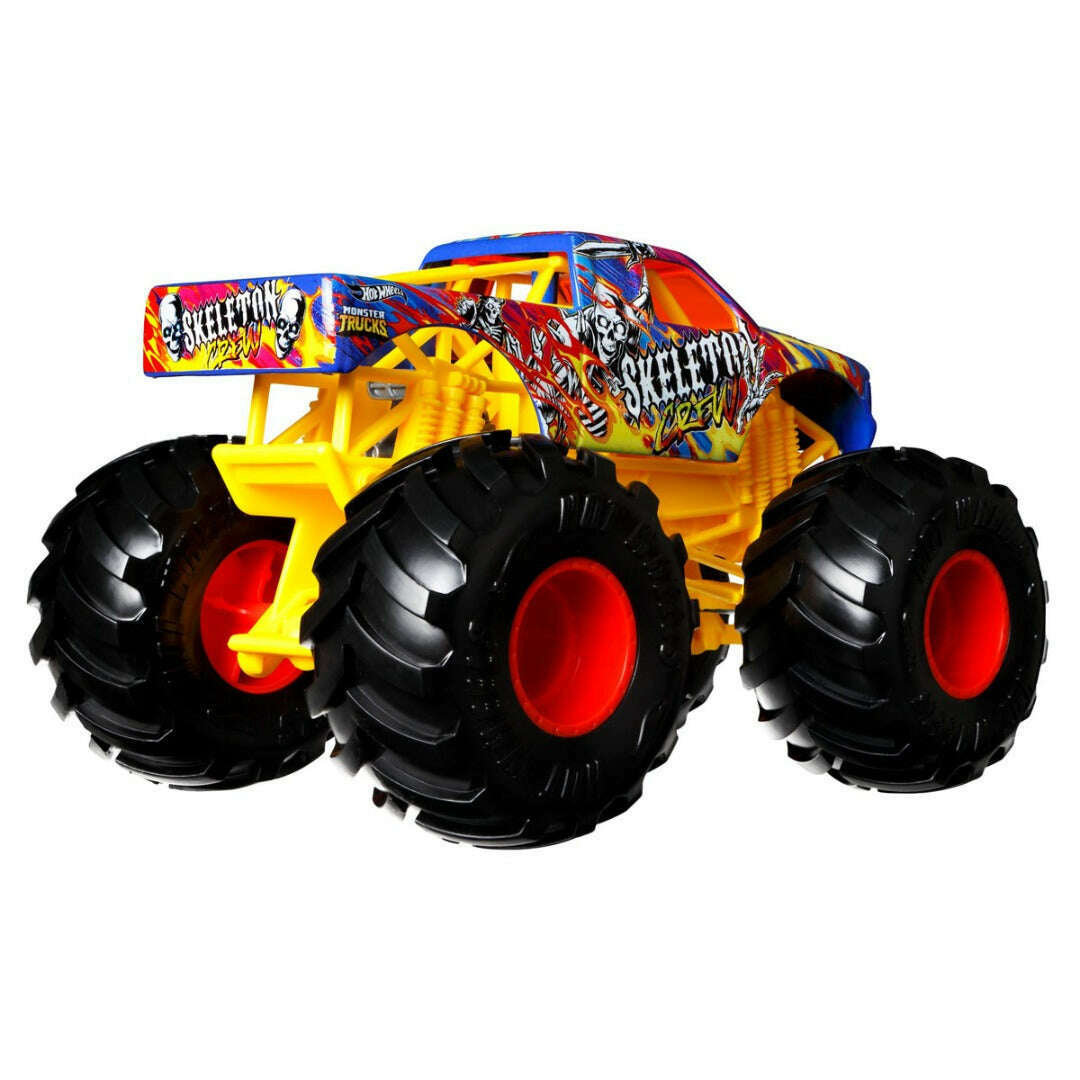 Toys N Tuck:Hot Wheels Monster Trucks Oversized - Skeleton Crew,Hot Wheels