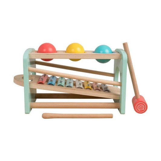 Toys N Tuck:Owl & Fox Wooden Xylophone Bench,Owl