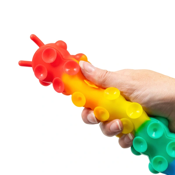 Toys N Tuck:Light Up Suction Push Popper Caterpillar,HGL