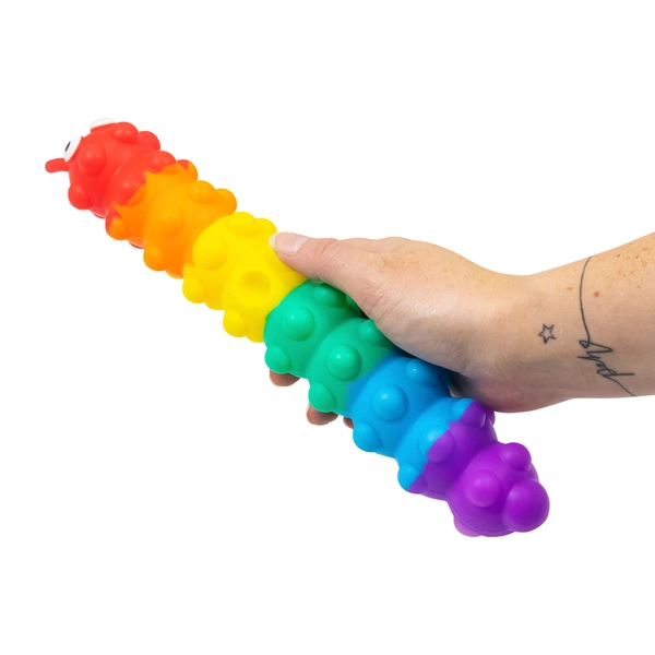 Toys N Tuck:Light Up Suction Push Popper Caterpillar,HGL