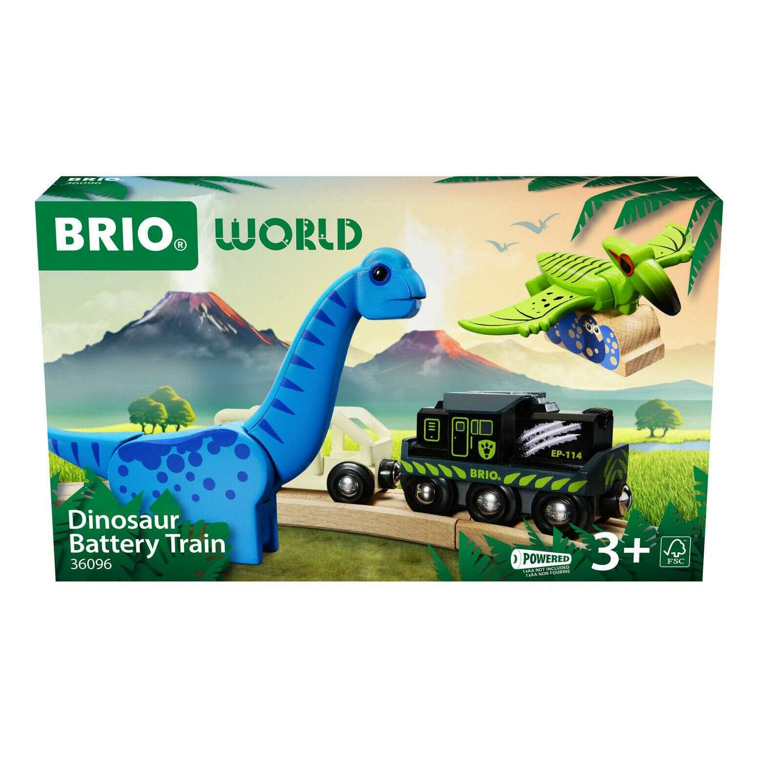 Toys N Tuck:Brio 36096 Dinosaur Battery Train,Brio