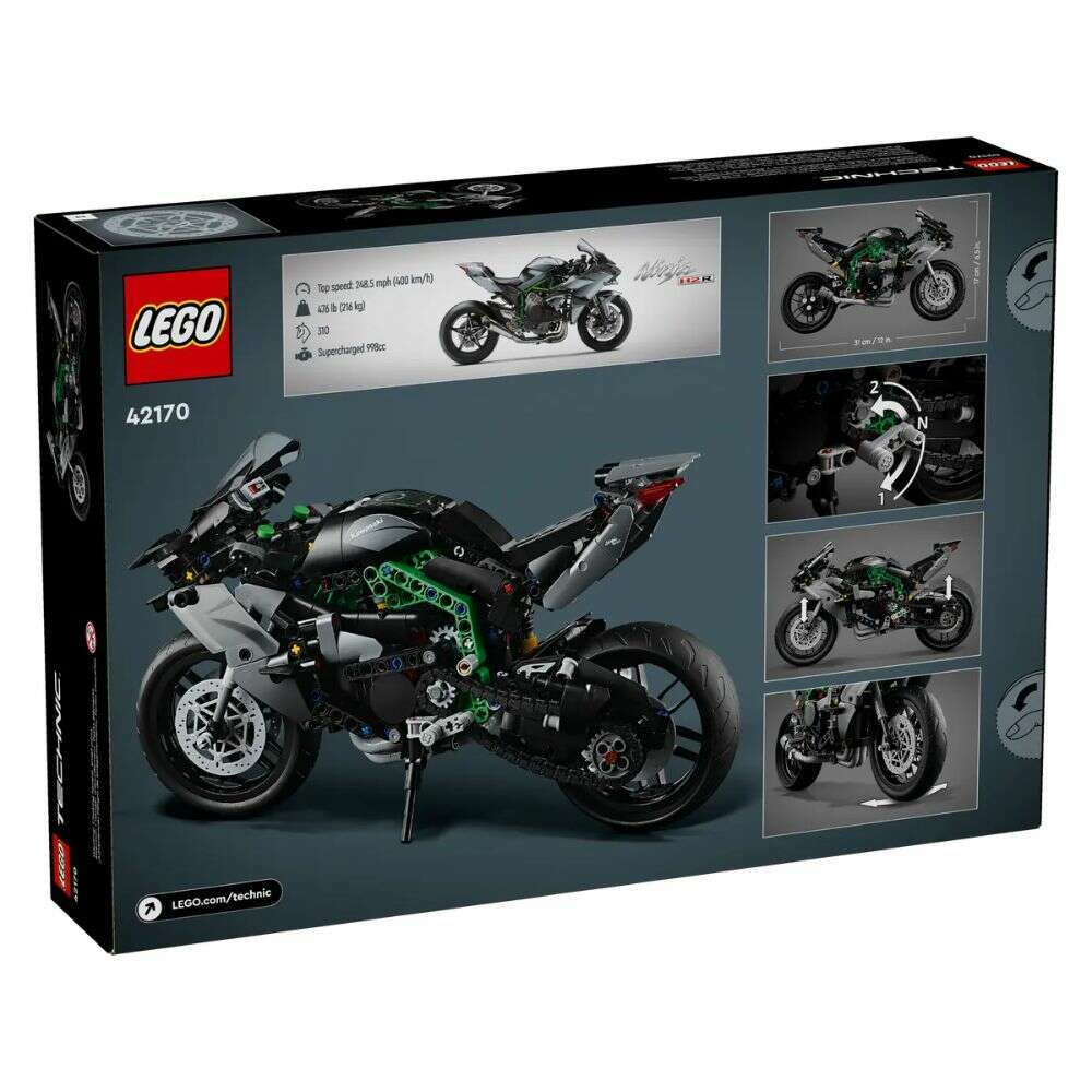 Toys N Tuck:Lego 42170 Technic Kawasaki Ninja H2R Motorcycle,Lego Technic
