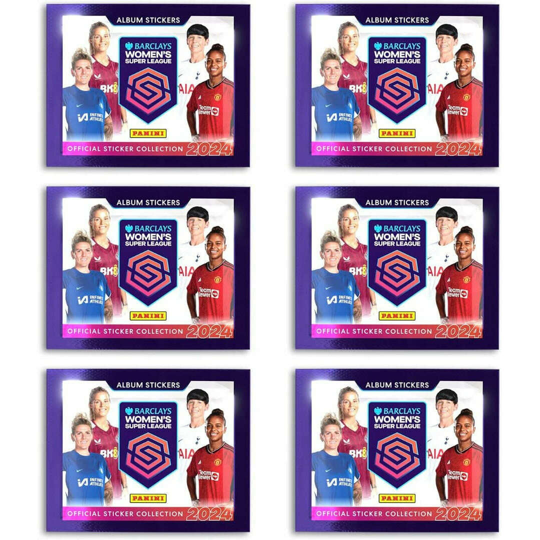 Toys N Tuck:Women's Super League Official Sticker Collection 2024 6 Pack Set,Women's Super League