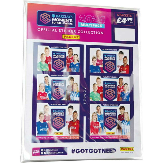 Toys N Tuck:Women's Super League Official Sticker Collection 2024 6 Pack Set,Women's Super League