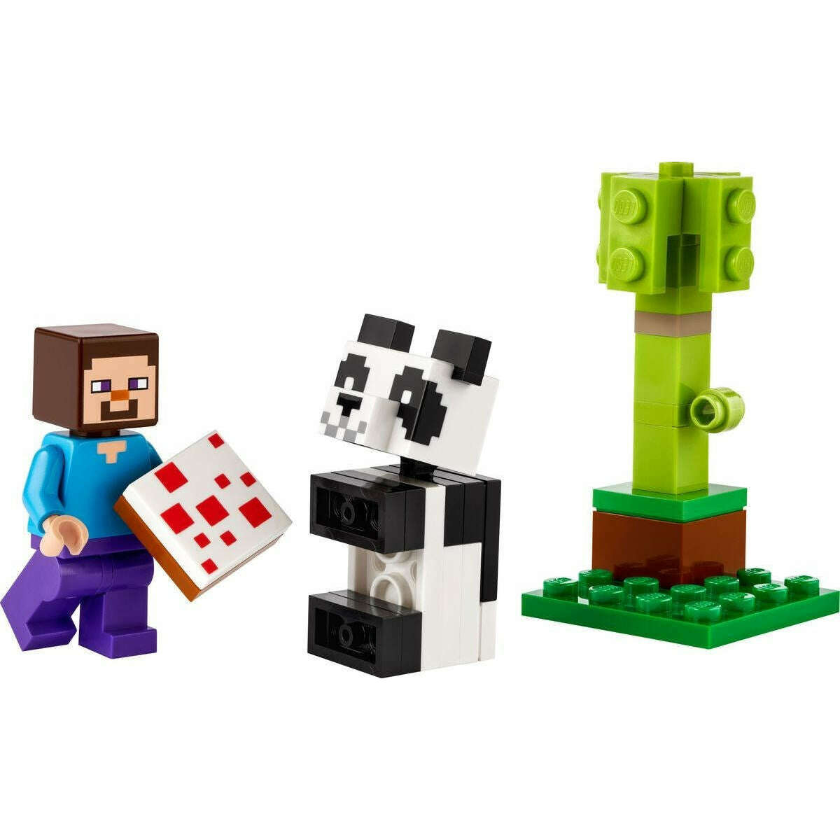 Toys N Tuck:Lego 30672 Minecraft Steve And Baby Panda,LEGO