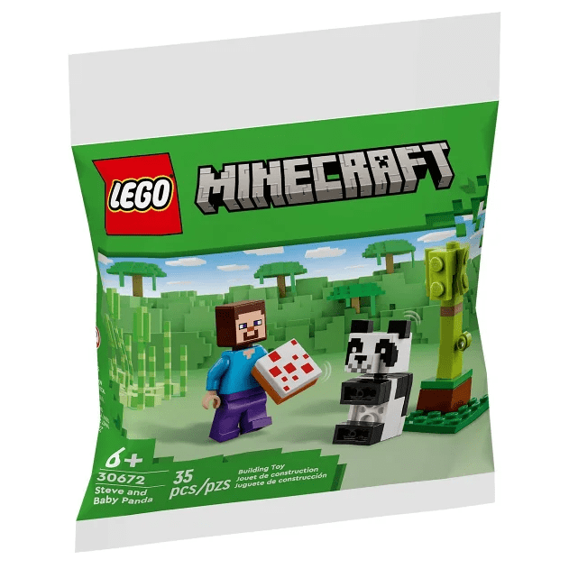 Toys N Tuck:Lego 30672 Minecraft Steve And Baby Panda,LEGO