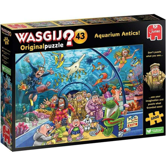 Toys N Tuck:Wasgij? Original 43 1000pc Jigsaw Puzzle Aquarium Antics!,Wasgij