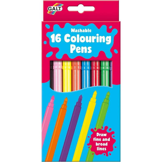 Toys N Tuck:Galt 16 Colouring Pens - Washable,Galt