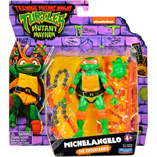 Toys N Tuck:Teenage Mutant Ninja Turtles Mutant Mayhem Action Figure - Michelangelo,Teenage Mutant Ninja Turtles