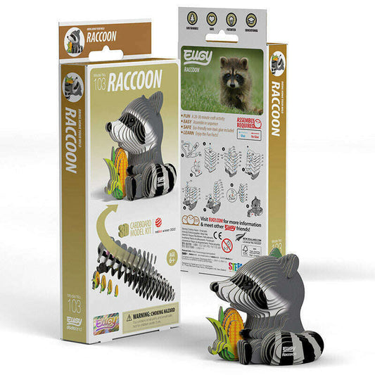 Toys N Tuck:Eugy 3D Model 103 Raccoon,Eugy