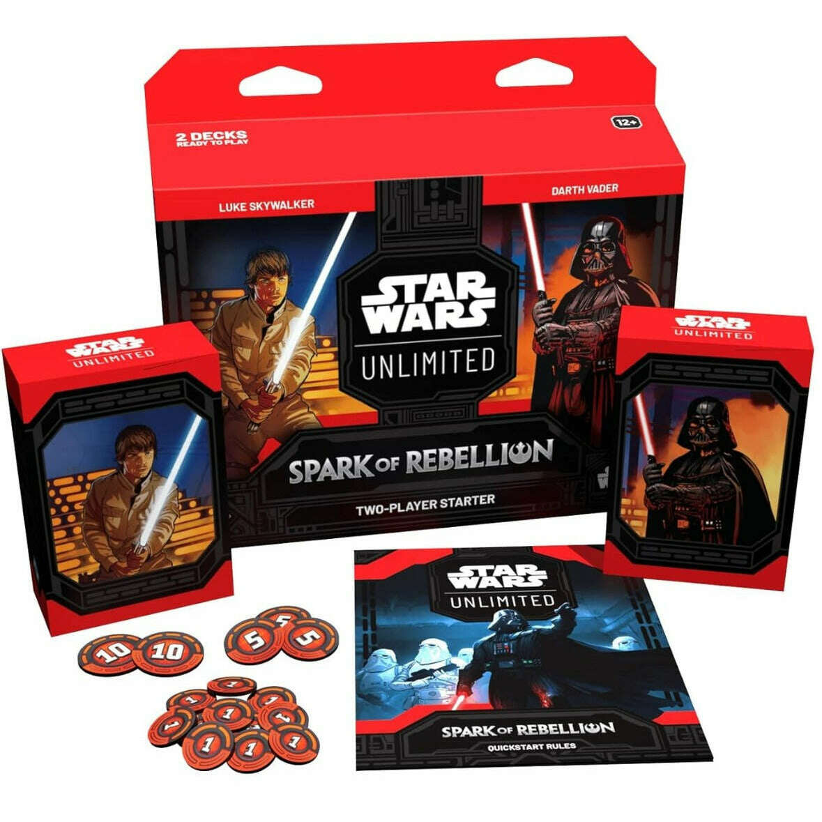 Toys N Tuck:Star Wars Unlimited TCG Spark Of Rebellion 2 Player Starter Set,Star Wars
