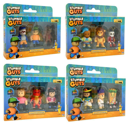 Toys N Tuck:Stumble Guys Collectible Figures 3 Pack,Stumble Guys