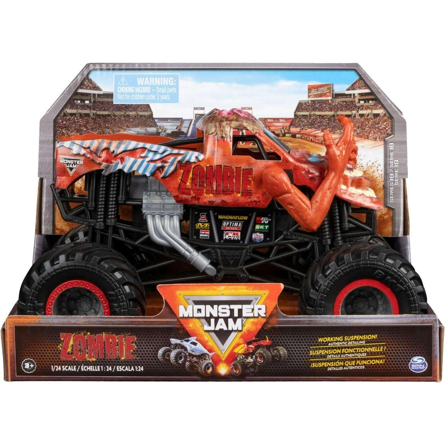 Toys N Tuck:Monster Jam 1:24 Series 19 Zombie,Monster Jam