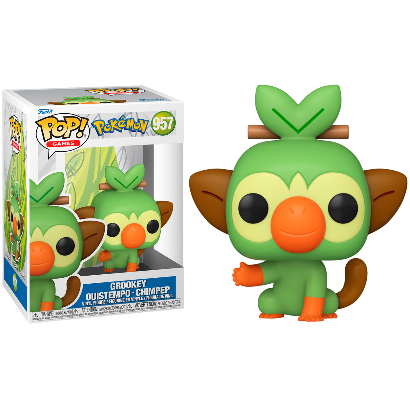 Toys N Tuck:Pop Vinyl - Pokemon - Grookey 957,Pokemon