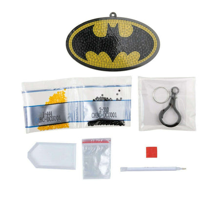 Toys N Tuck:Crystal Art Bag Charms DC - Batman Logo,DC