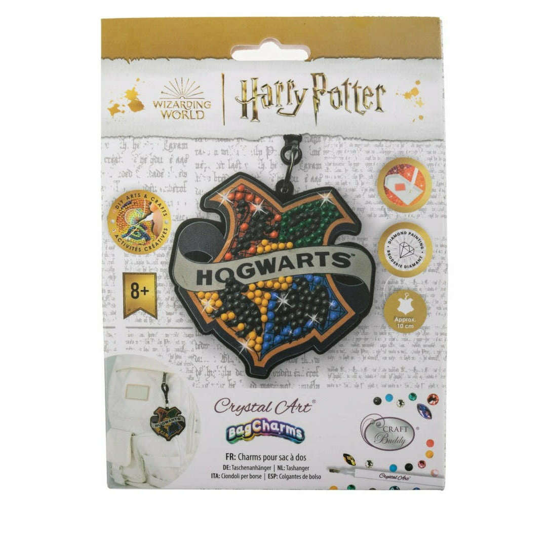 Toys N Tuck:Crystal Art Bag Charms Harry Potter - Hogwarts Badge,Harry Potter