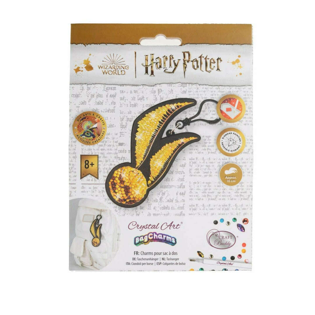 Toys N Tuck:Crystal Art Bag Charms Harry Potter - Golden Snitch,Harry Potter