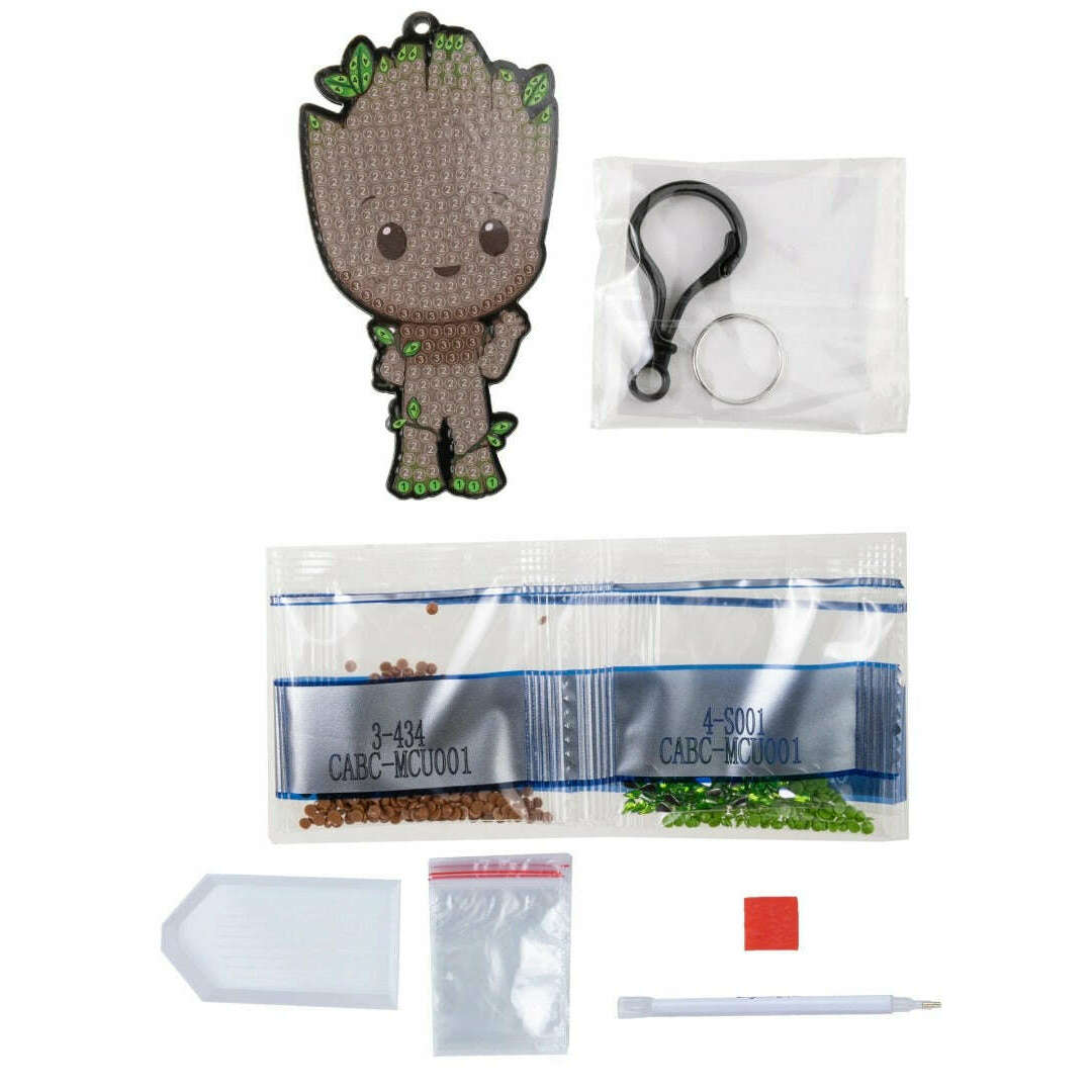 Toys N Tuck:Crystal Art Bag Charms Marvel - Groot,Marvel