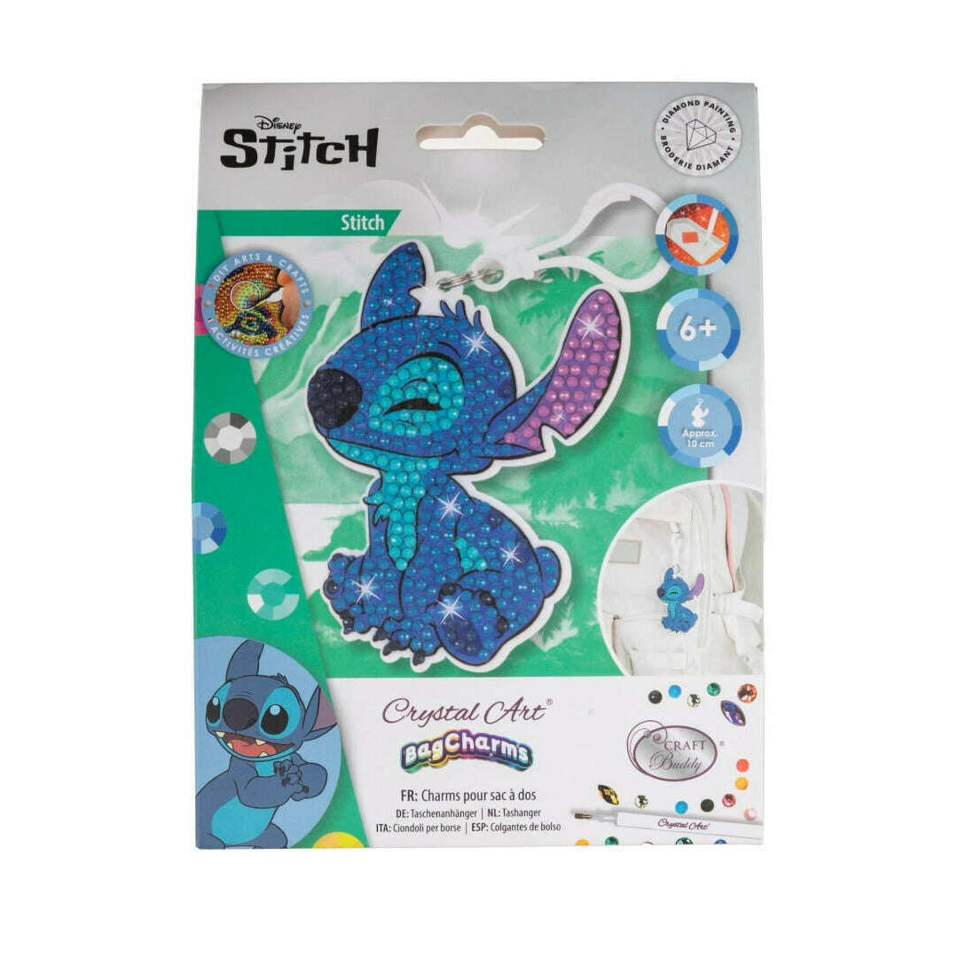 Toys N Tuck:Crystal Art Bag Charms Disney - Stitch,Disney