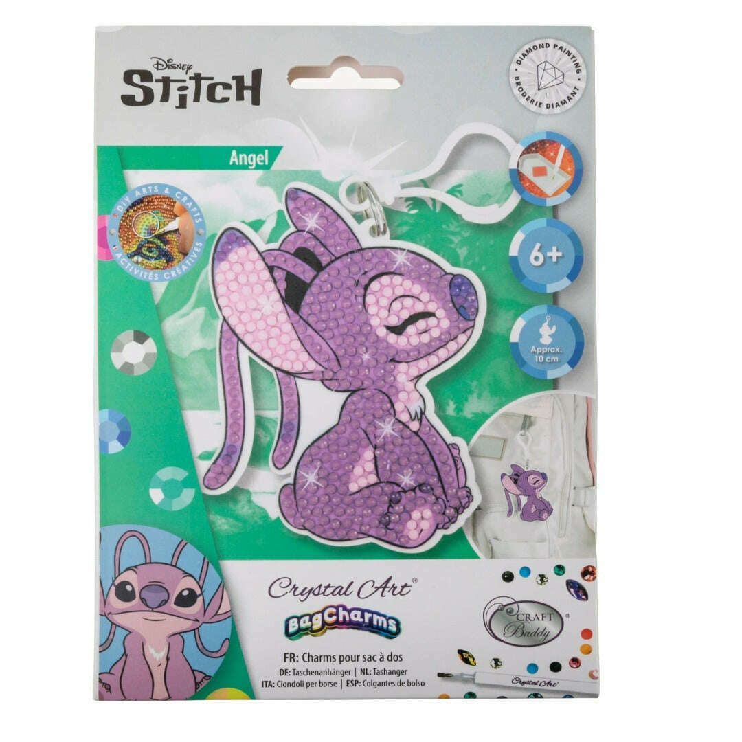 Toys N Tuck:Crystal Art Bag Charms Disney - Angel,Disney