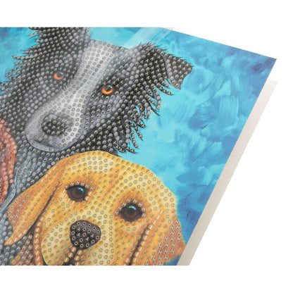 Toys N Tuck:Crystal Art Card Kit - Dog Portrait,Crystal Art