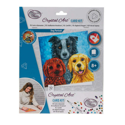 Toys N Tuck:Crystal Art Card Kit - Dog Portrait,Crystal Art