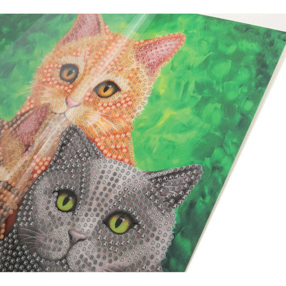 Toys N Tuck:Crystal Art Card Kit - Cat Portrait,Crystal Art