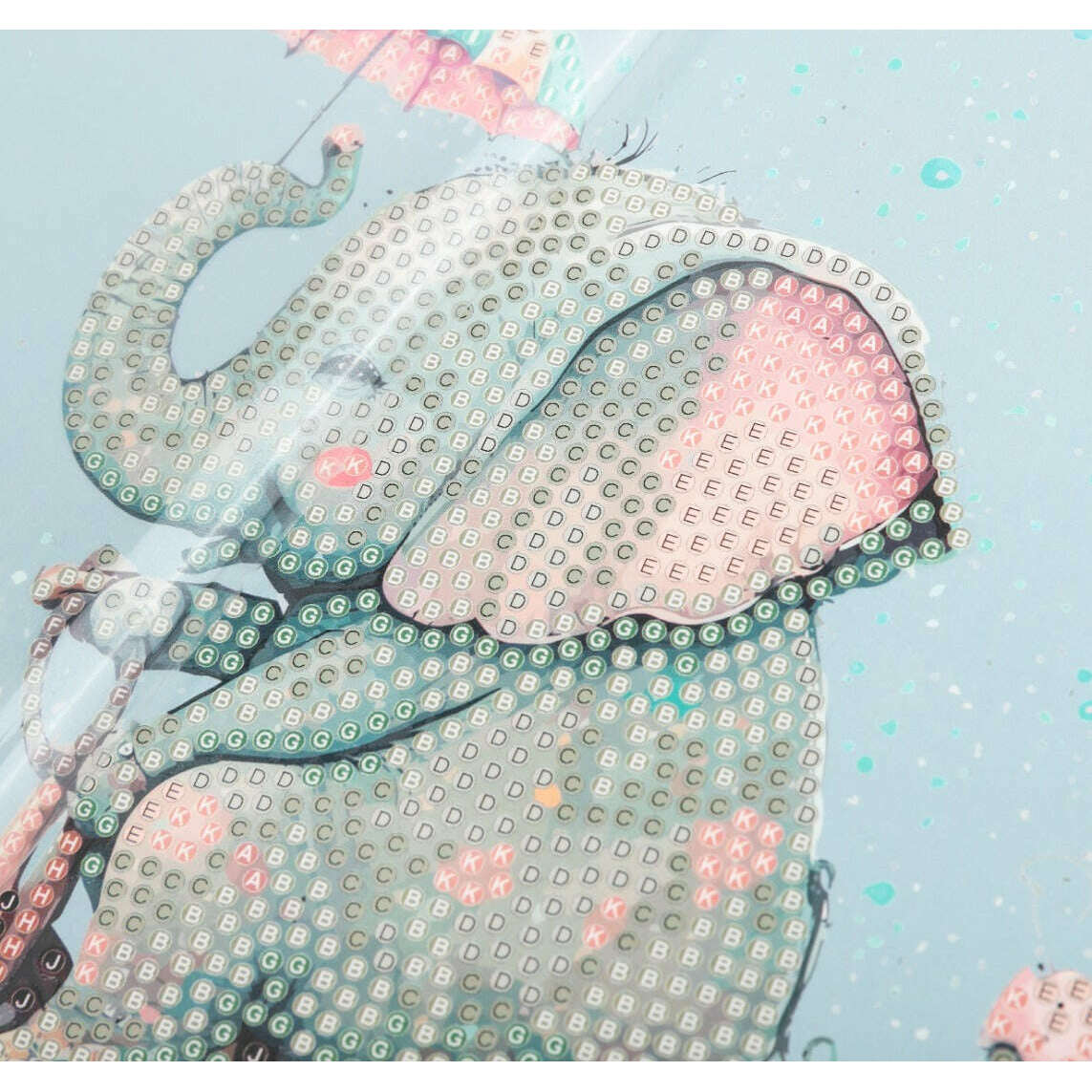 Toys N Tuck:Crystal Art Card Kit - Cute Baby Elephant,Crystal Art