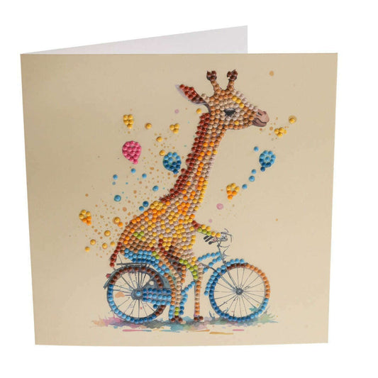 Toys N Tuck:Crystal Art Card Kit - Cute Baby Giraffe,Crystal Art