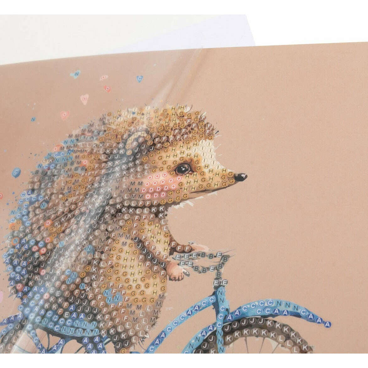 Toys N Tuck:Crystal Art Card Kit - Cute Baby Hedgehog,Crystal Art