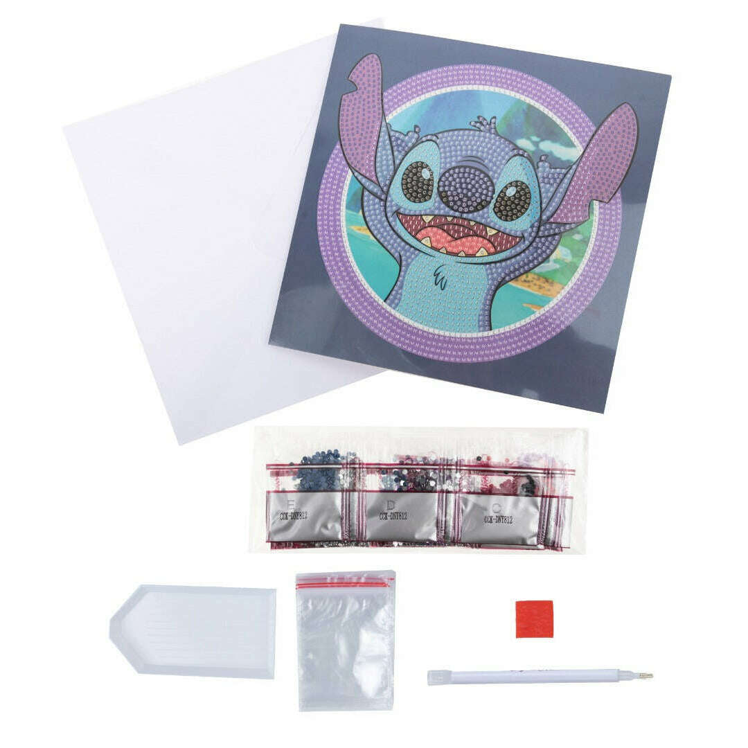 Toys N Tuck:Crystal Art Disney Card Kit - Stitch,Disney