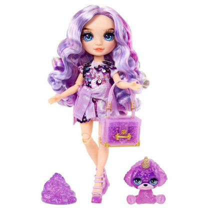 Toys N Tuck:Rainbow High Violet Willow with Sparkle Slime & Pet,Rainbow High