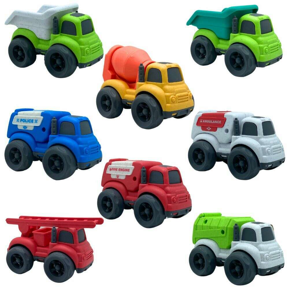 Eco Wheels Bioplastic 10cm Construction Vehicles – Toys N Tuck