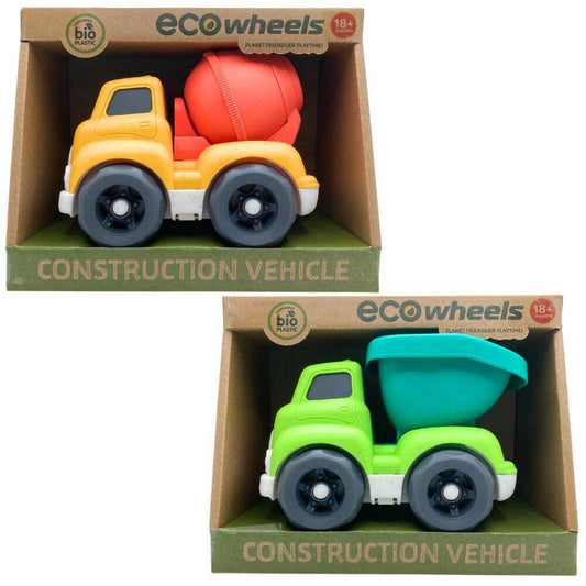 Toys N Tuck:Eco Wheels Bioplastic 16cm Construction Vehicles,Eco Wheels