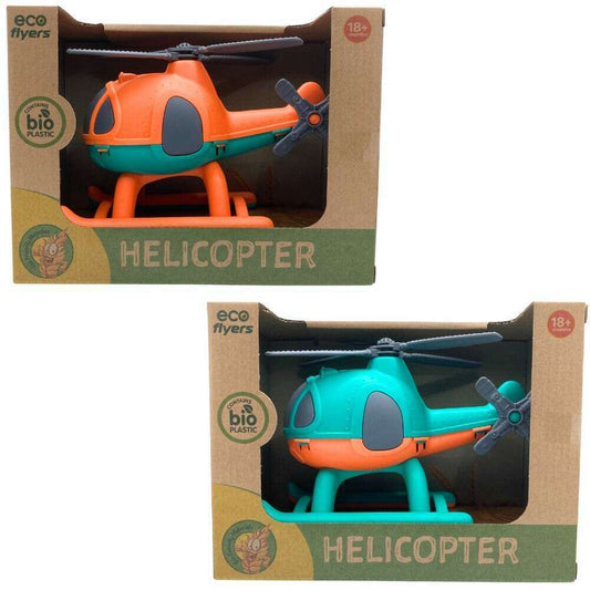 Toys N Tuck:Eco Flyers Bioplastic 20cm Helicopter,Eco Flyers