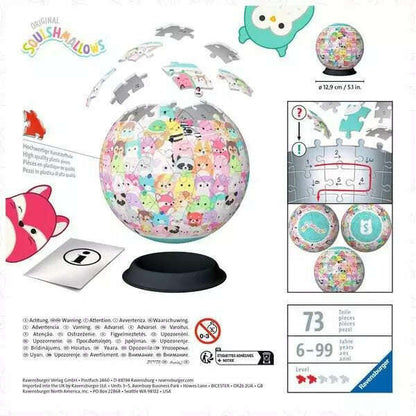 Toys N Tuck:Ravensburger 3D 73pc Puzzle Ball Squishmallows,Squishmallows