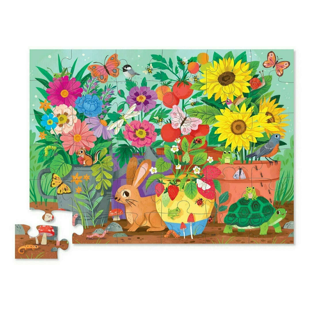 Toys N Tuck:Crocodile Creek Garden Friends 36pc Floor Puzzle,Crocodile Creek