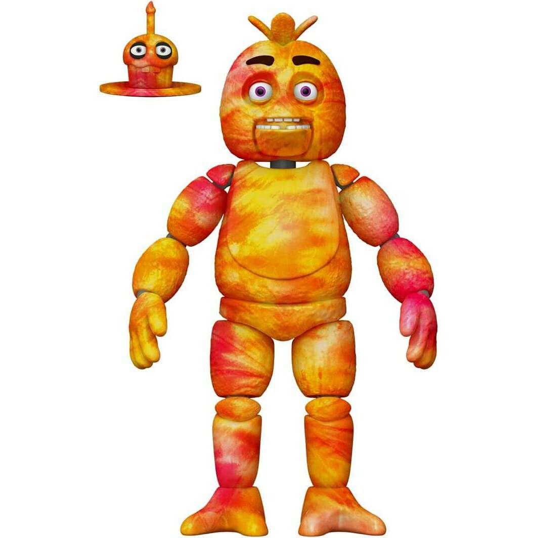 Toys N Tuck:Five Nights At Freddy's Action Figure - Tie-Dye Chica,Five Nights At Freddy's