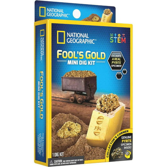 Toys N Tuck:National Geographic - Fool's Gold Mini Dig Kit,National Geographic