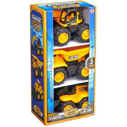 Toys N Tuck:Teamsterz JCB Tough Trucks 3 Pack,Teamsterz